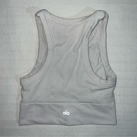 Alo Yoga Seamless Delight High Neck Bra Womens Size L Athleisure Lounge Workout - Picture 5 of 9